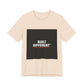 Built Different T-Shirt — Bold Graphic Tee with Contrasting Black Box and Red Accent