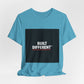 Built Different T-Shirt — Bold Graphic Tee with Contrasting Black Box and Red Accent