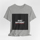 Built Different T-Shirt — Bold Graphic Tee with Contrasting Black Box and Red Accent