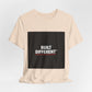 Built Different T-Shirt — Bold Graphic Tee with Contrasting Black Box and Red Accent