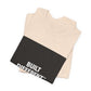 Built Different T-Shirt — Bold Graphic Tee with Contrasting Black Box and Red Accent