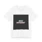 Built Different T-Shirt — Bold Graphic Tee with Contrasting Black Box and Red Accent