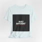 Built Different T-Shirt — Bold Graphic Tee with Contrasting Black Box and Red Accent
