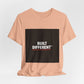 Built Different T-Shirt — Bold Graphic Tee with Contrasting Black Box and Red Accent