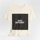 Built Different T-Shirt — Bold Graphic Tee with Contrasting Black Box and Red Accent