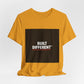 Built Different T-Shirt — Bold Graphic Tee with Contrasting Black Box and Red Accent