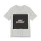 Built Different T-Shirt — Bold Graphic Tee with Contrasting Black Box and Red Accent
